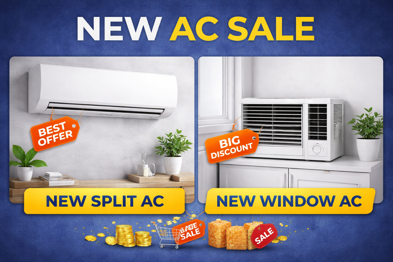New AC Sale Delhi